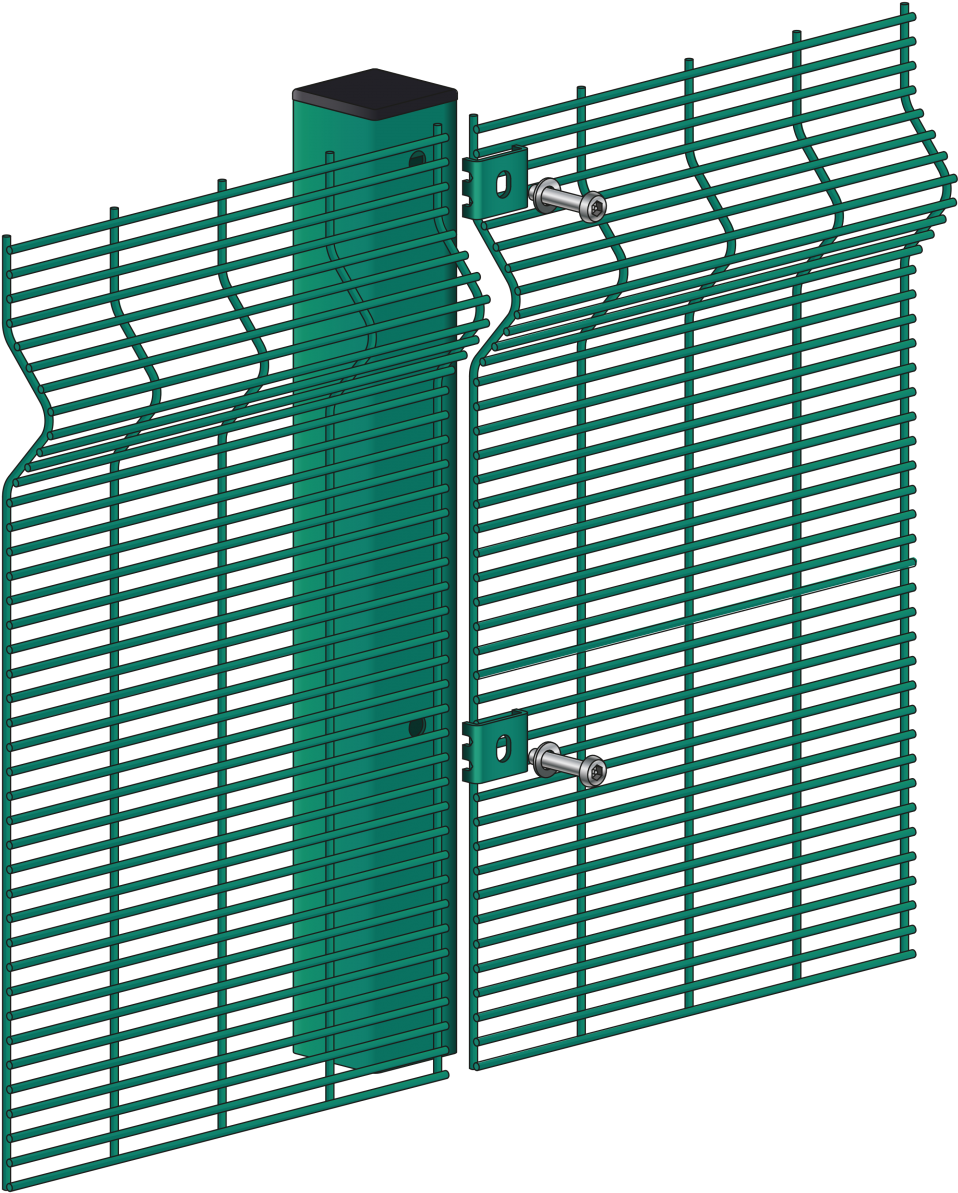 Benefits Of The Standard Flat Panel 358 Prison Mesh, - Fence (966x1200), Png Download