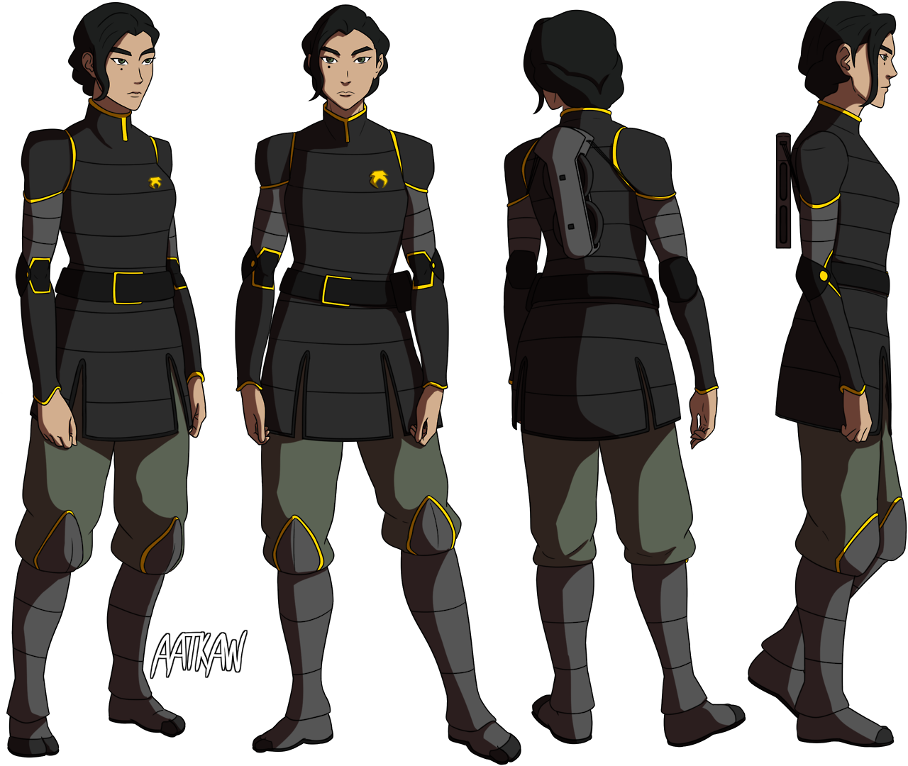 Legend Of Korra Turnaround (1280x1080), Png Download