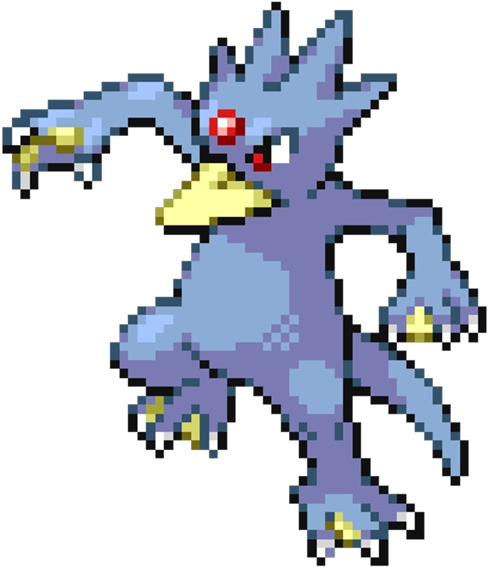 Golduck Pokemon Pixel Pixelated Pixels Blue Videogames - Golduck The Pokemon (1024x1024), Png Download