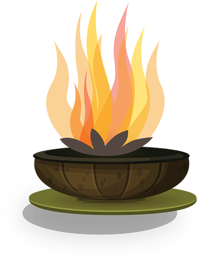 Warmth Free Collection Download And Share Realistic - Fire Pit Transparent Background (640x631), Png Download