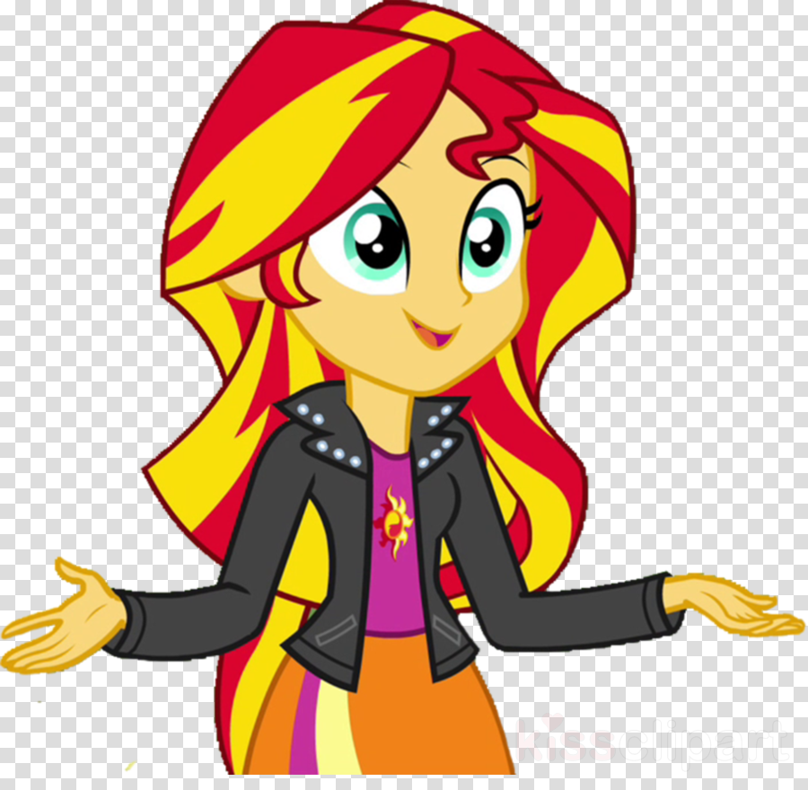 Sunset Shimmer Equestria Girls Clipart Sunset Shimmer - Mlp Eg Sunset Shimmer Rainbow Rocks (900x880), Png Download