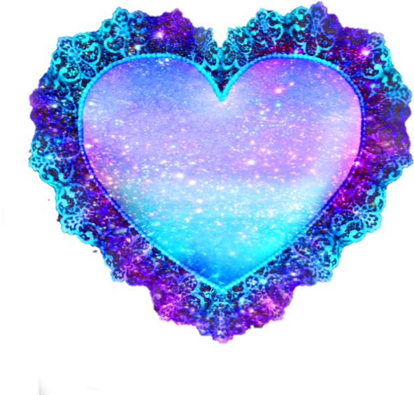 Galaxy Heart Png (637x620), Png Download