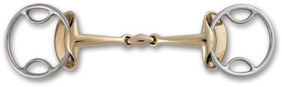 Stubben Steeltec Golden Wings 4 In 1 Bit - Gag Bit For Horse (600x652), Png Download