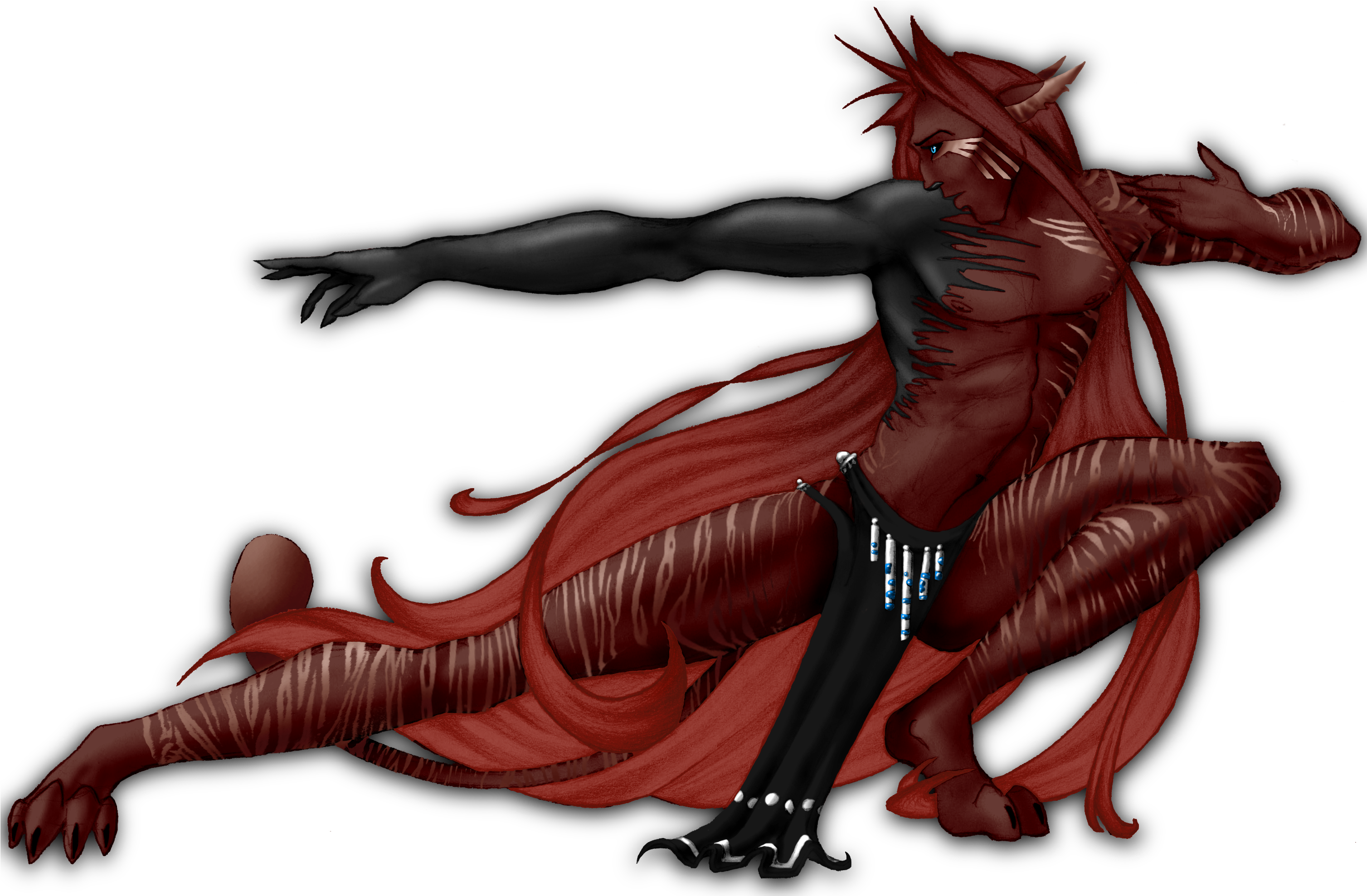 Red Liger - Illustration (3023x2008), Png Download