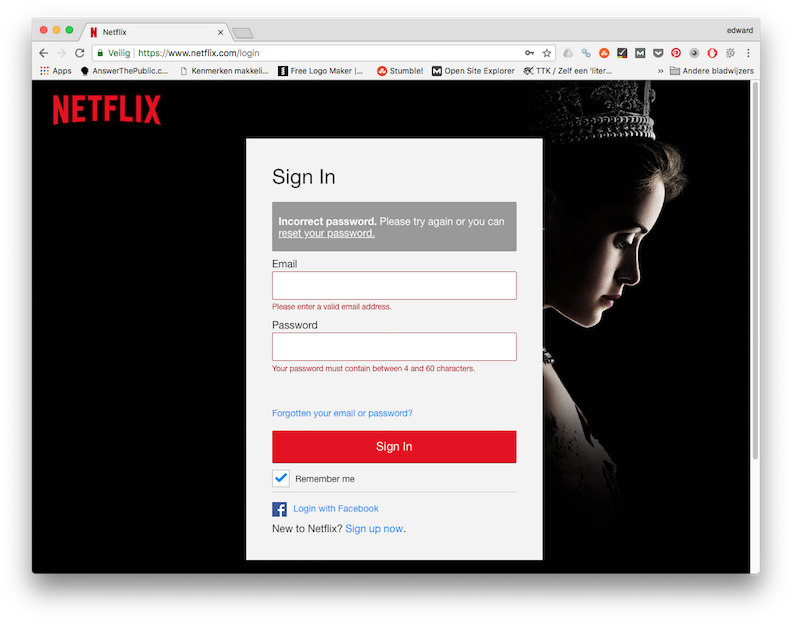Ben Je Automatisch Ingelogd Op Netflix Log Dan Eerst - Crown Sæson 1 Blu-ray Tv-serie (800x628), Png Download