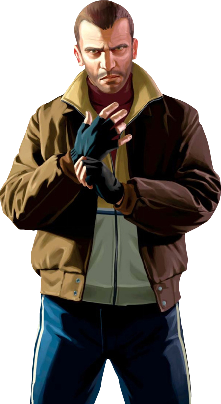 Niko Bellic - Gta 4 Niko (445x811), Png Download