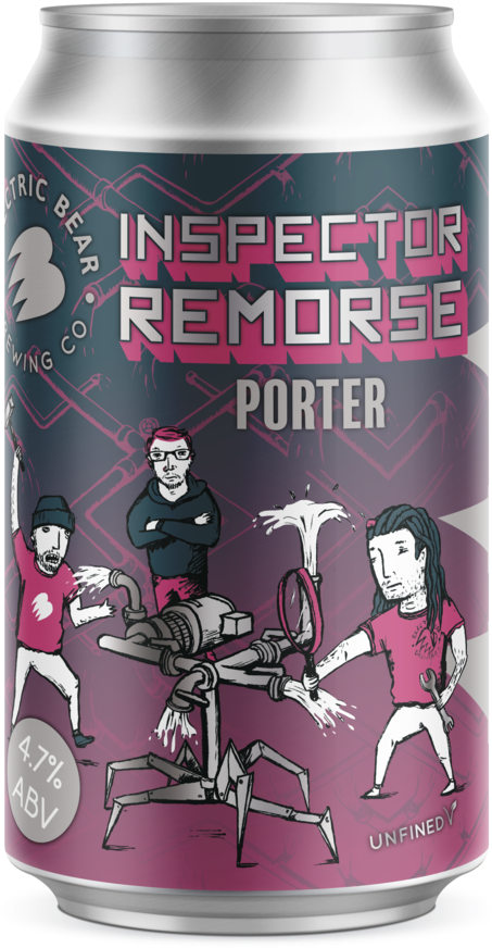 Electric Bear - Inspector Remorse - Porter - 330ml - Inspector (1024x1024), Png Download