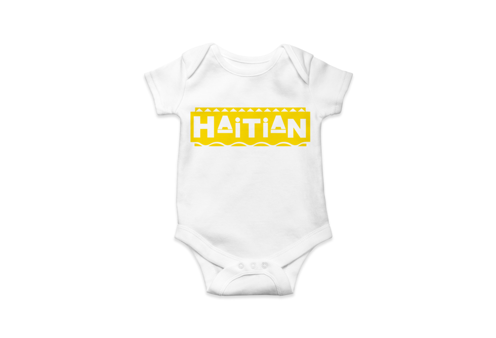 Haitian Onesie White (1000x667), Png Download