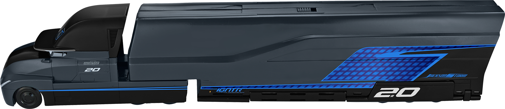 Cars Jackson Storms Verwandlungstruck, , Large - Disney Pixar Cars 3 Jackson Storm's Transforming Hauler (2000x434), Png Download