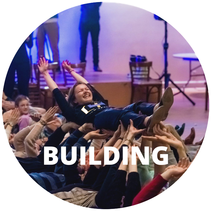 Building Circle - Wall Clock (713x713), Png Download