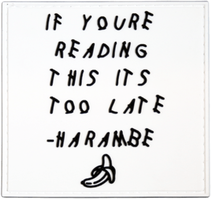 If Youre Reading This Its Too Late Harambe - Calligraphy (600x600), Png Download