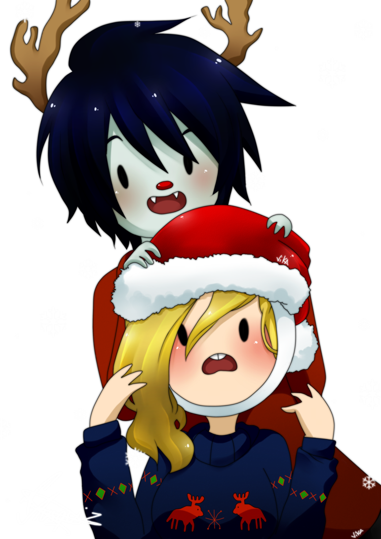 Marshall Lee Images Christmas Fiolee Hd Wallpaper And - Hora De Aventura Navidad (752x1062), Png Download