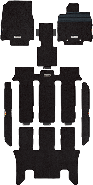 Mugen Sports Mat Black Red For Stepwgn Rp1 Rp2 Rp3 - 無限 Mugen スポーツマット 2列目キャプテンシート ブラック... (420x800), Png Download