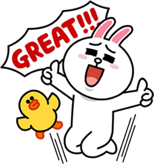 Cony Brown, Brown Bear, Line Friends, Line - Cony Line Sticker (567x640), Png Download