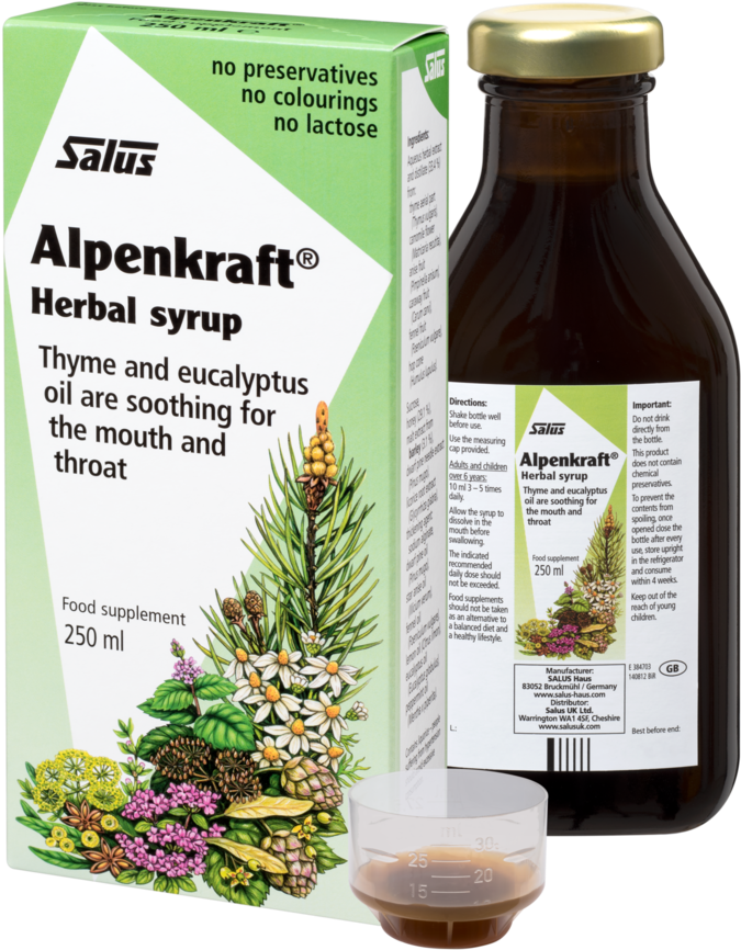 Download Salus Alpenkraft Herbal Cough Syrup Full Size PNG Image PNGkit