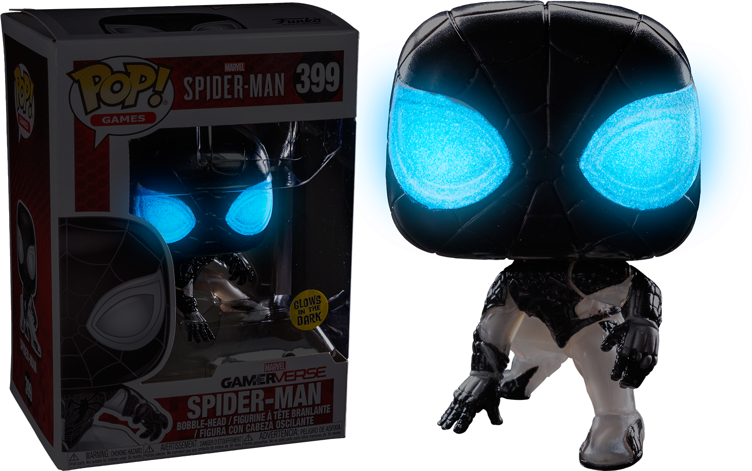 Marvel's - Negative Suit Spiderman Pop (1500x933), Png Download