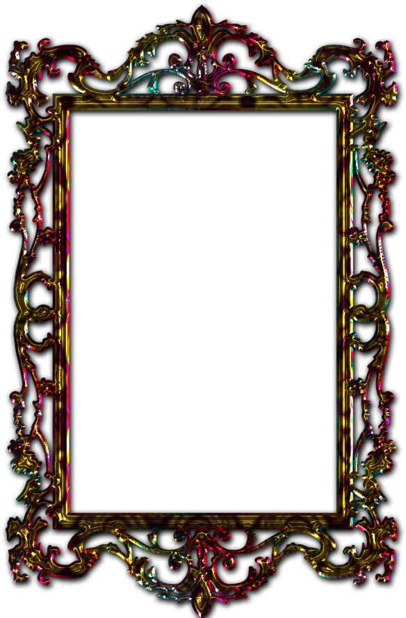 Free Paper, Borders And Frames, Papo, Boarders, Adobe - Decal Guru Antique Picture Frames Wall Decal (612x900), Png Download