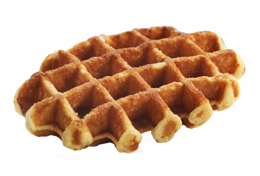 Breakfast - Belgian Waffle Transparent (900x609), Png Download