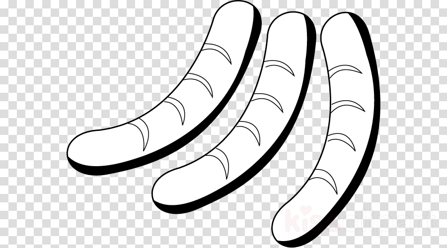 Sausage Coloring Page Clipart Breakfast Sausage Lorne - Radioactive Sign Png (900x500), Png Download