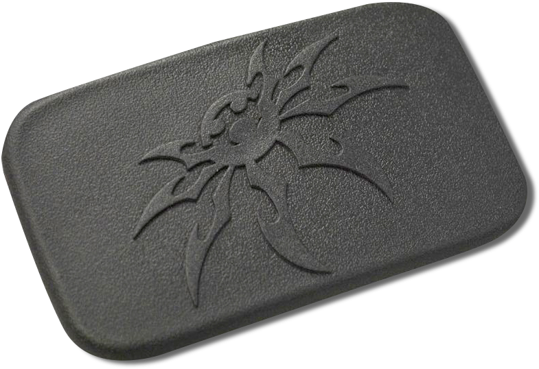 Poison Spyder Tailgate Cover Plate For 07-18 Jeep Wrangler - Poison Spyder Customs 17-04-112 Rear License Plate (800x600), Png Download