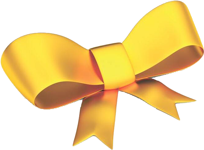 Ribbon Yellow Shoelace Knot Gold Gift Golden - Gold Cartoon Bow Tie (828x598), Png Download