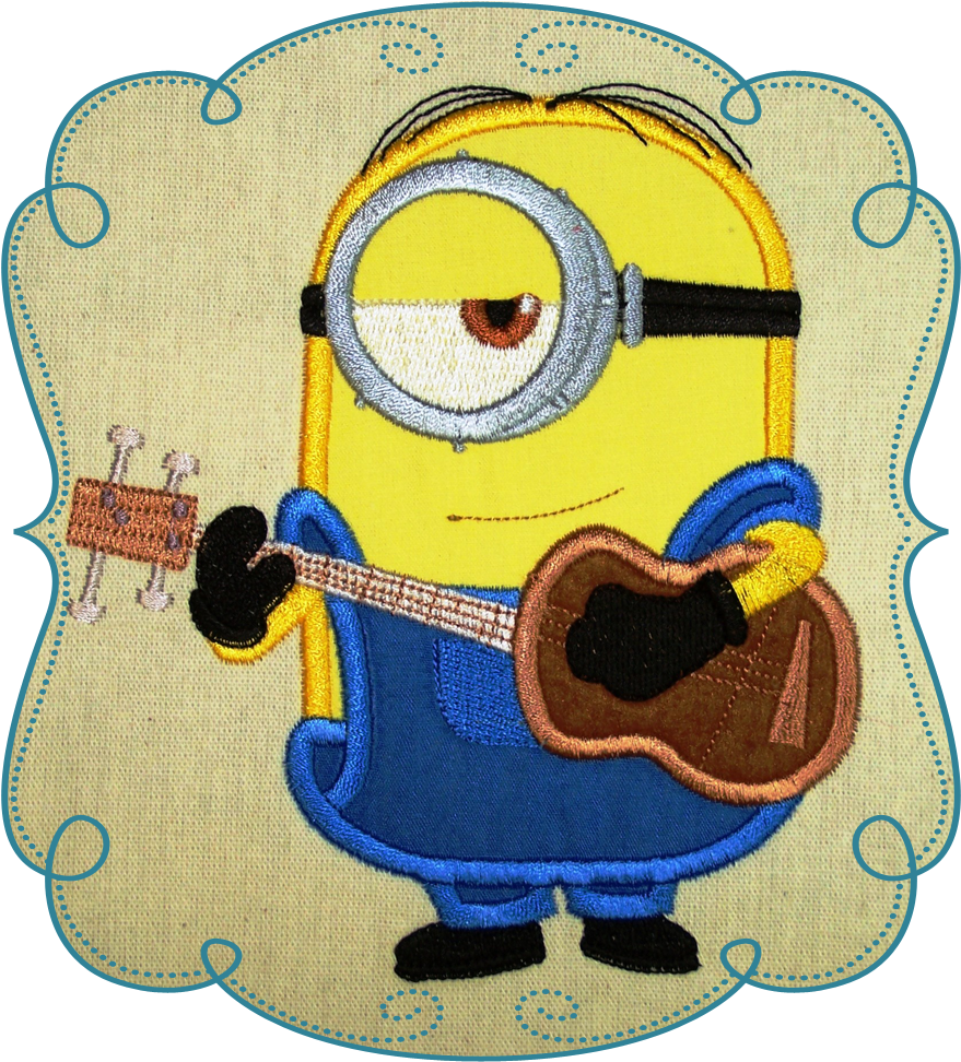 Minion Machine Embroidery Applique Design - Donald Duck (1000x1000), Png Download
