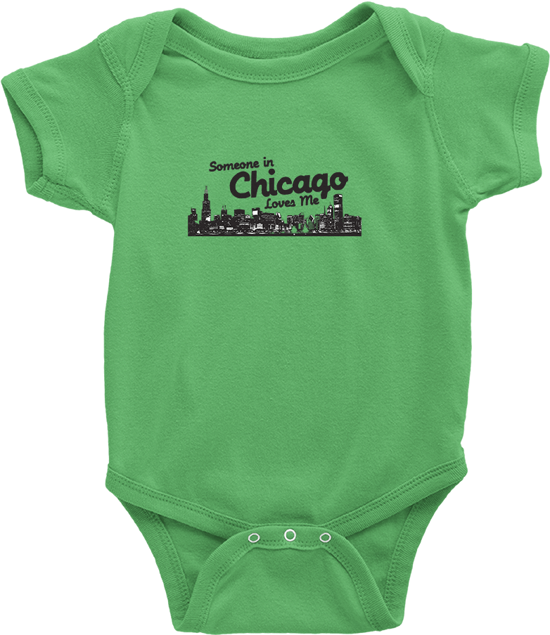 Babies Somebody In Chicago Loves Me - Infant Bodysuit (960x960), Png Download