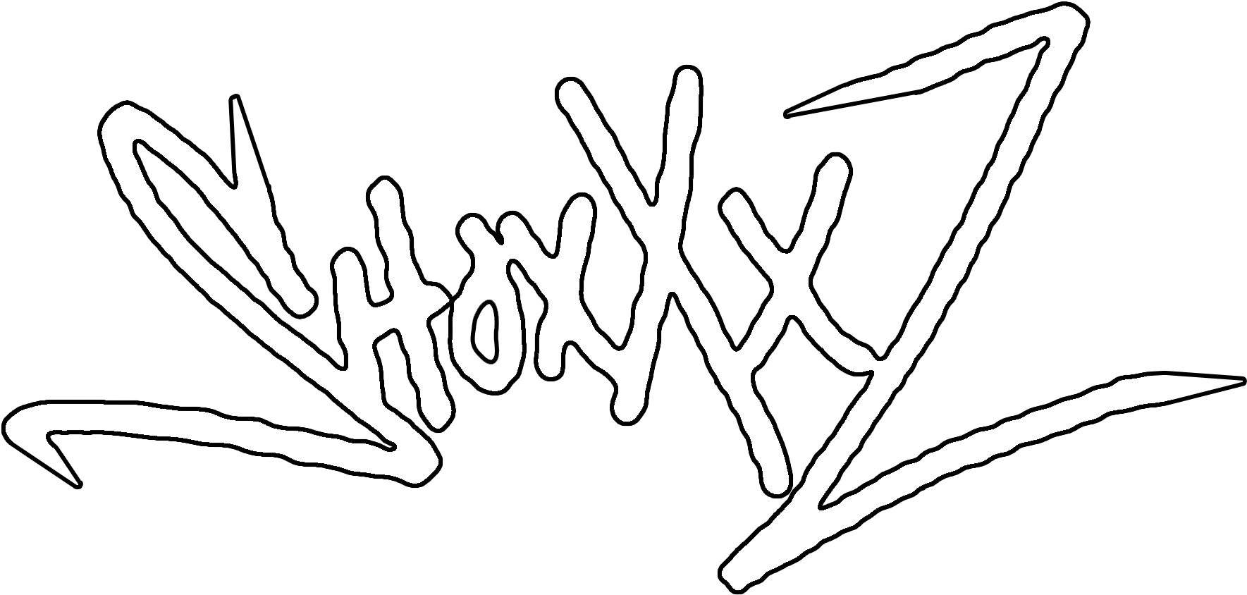 Shoxxxz - Line Art (2550x1394), Png Download