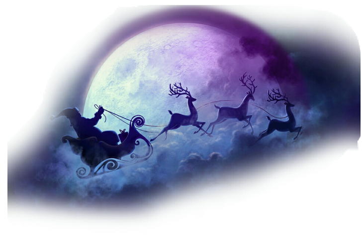 Transparent Background Father Christmas Png (728x480), Png Download