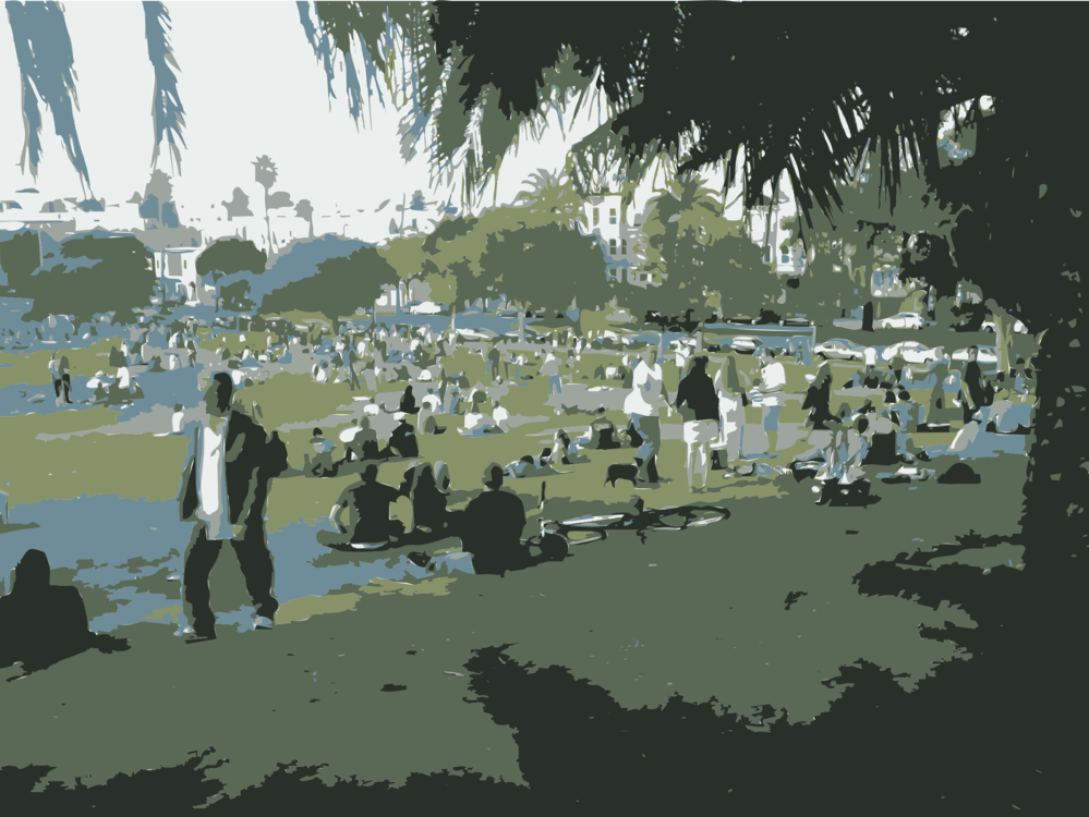 Mission Dolores Park Golden Gate Bridge Coit Tower - Mission Dolores Park (999x750), Png Download