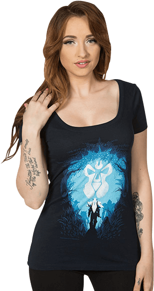 Dark Knight Armoury - Women World Of Warcraft Women T Shirt (583x583), Png Download