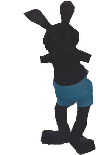 Realistic Oswald - Silhouette (480x640), Png Download