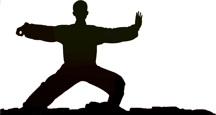 Mastery - Sunset And Tai Chi Silhouette (856x459), Png Download