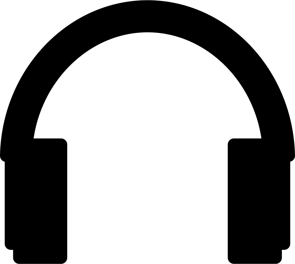 Headphones Silhouette Comments - Listen Music Icon Png (980x876), Png Download