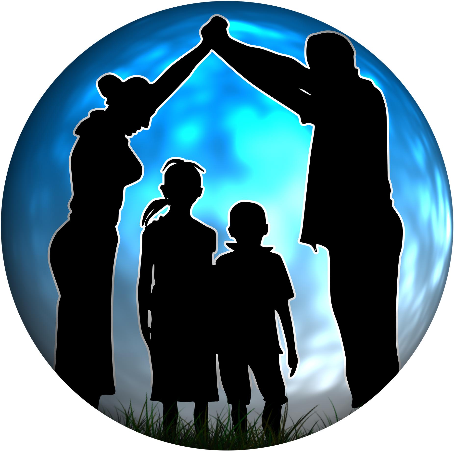 For Example, I Recently Donated An Aroma Massage In - Silhouette Family Png (1920x1920), Png Download