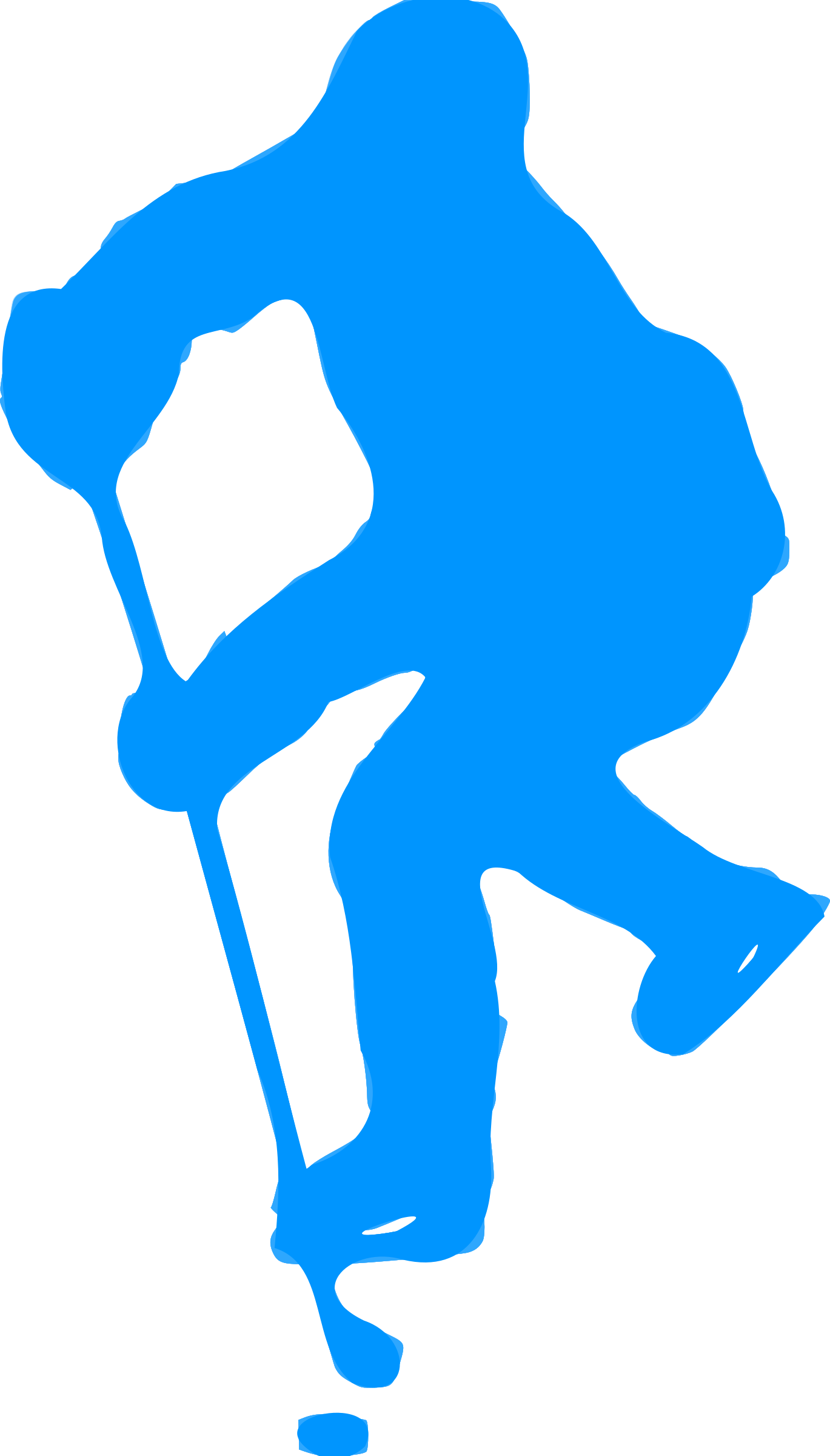 This Free Icons Png Design Of Silhouette Hockey 03 (1369x2400), Png Download