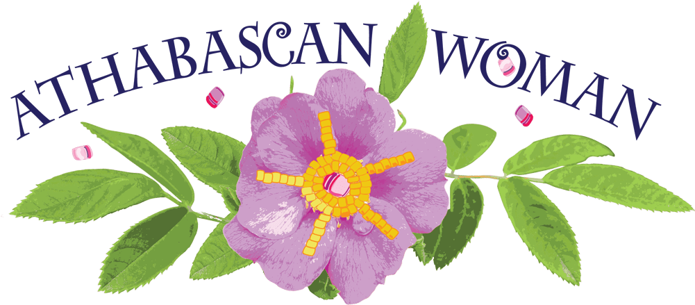 Athabascan Woman Logo Sm - Rosa Canina (1000x445), Png Download