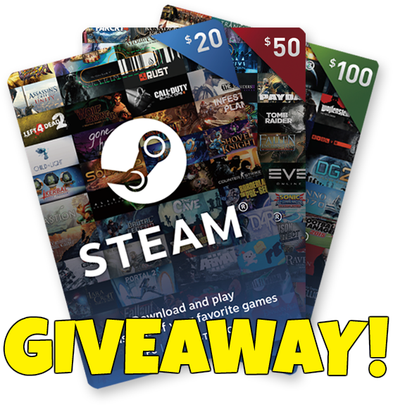 For A Chance To Win Go To - Steam Wallet Gift Card (558x575), Png Download