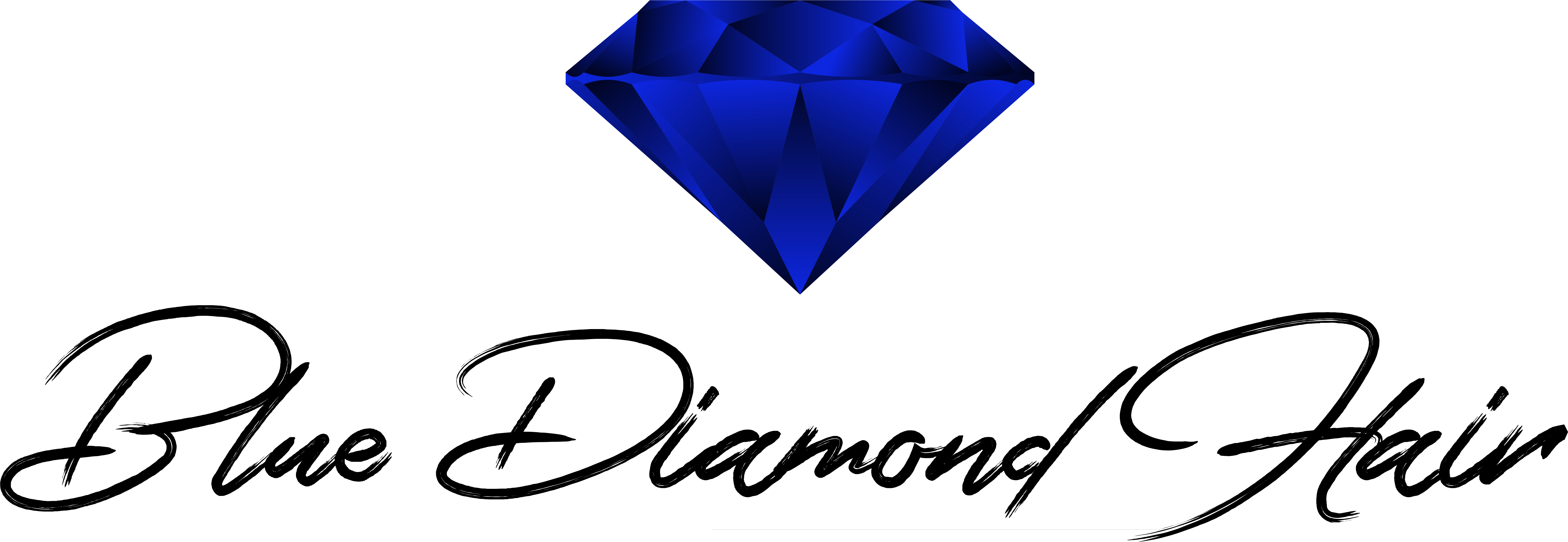 Blue Diamond Hair (8237x2892), Png Download