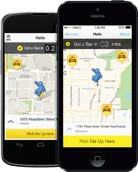 Hailo To Give Uber And Lyft Competition For Taxi Rides - Iphone (563x672), Png Download