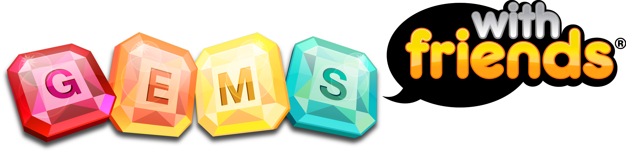 Gemswithfriends Logo - Hasbro Words With Friends Luxe (2192x538), Png Download