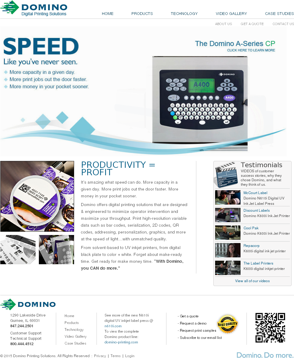 Domino Printing Solutions Competitors, Revenue And - Online Advertising (1024x1231), Png Download