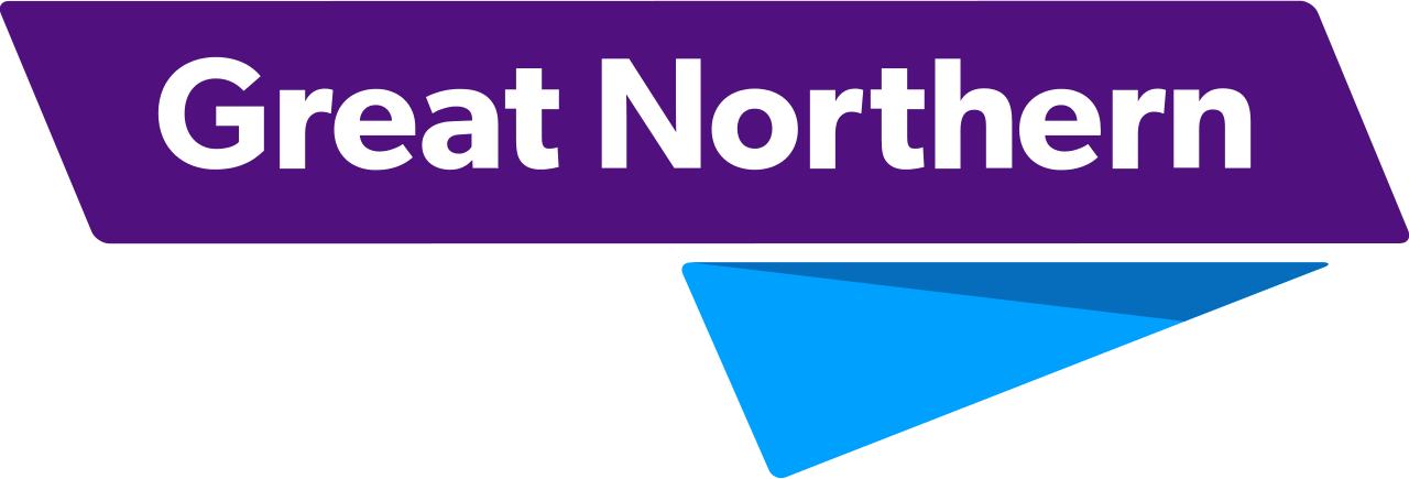 File - Greatnorthernlogo - Svg - Great Northern Trains Logo (1280x435), Png Download