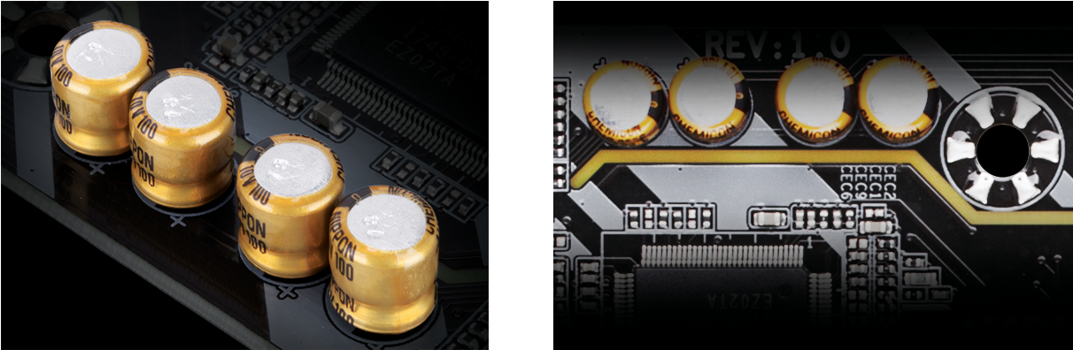 High-end Audio Capacitors - Gigabyte Ga-h110m-s2h (1366x395), Png Download