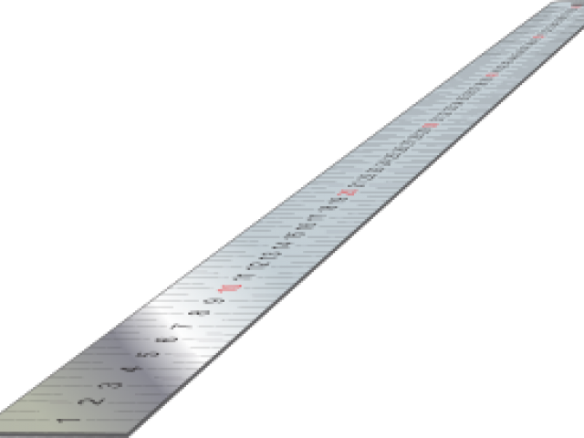 Ruler Clipart Transparent Background - Steel Ruler 1 Meter (640x480), Png Download