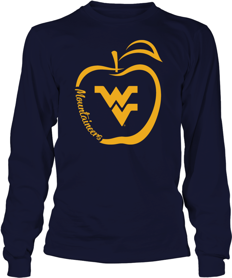 West Virginia Mountaineers - Tedy Bruschi Unisex Long Sleeve (1000x1000), Png Download
