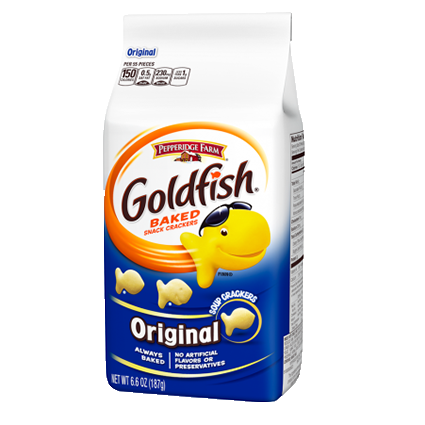 Goldfish Original Crackers - Xtra Cheddar And Pretzel Goldfish (500x500), Png Download