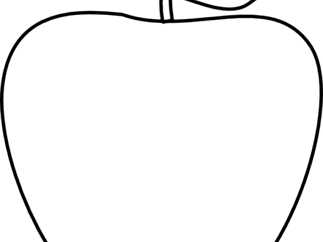 Apple Clipart Outline - .net (640x480), Png Download