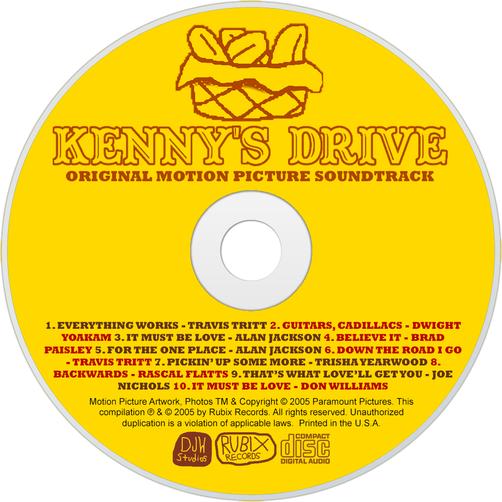 Kenny's Drive Soundtrack Disc - Cd (1000x1000), Png Download
