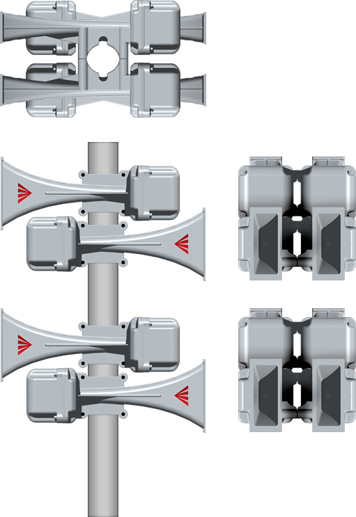 The Gibon Electronic Siren Is Sold In Three Basic Option - Belt (511x743), Png Download